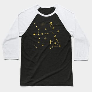 The Summer Triangle Cygnus Lyra and Aquila Constellations Baseball T-Shirt